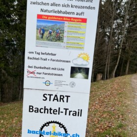 Auch Biker willkommen! Einer der besten Biker-Trails des Zürcher Oberlands beginnt ganz oben!