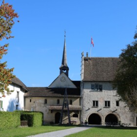 Innenansicht auf einen Teil der Gebäude