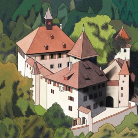 Kyburg aus der Vogelperspektive