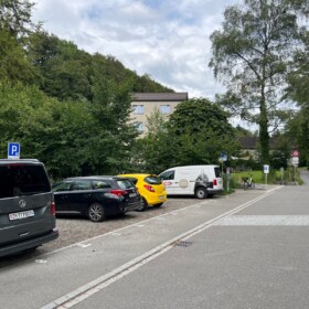 Parkplatz Kemptnertobel vor der Nagelfabrik