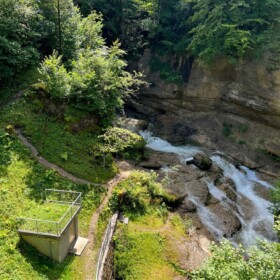 Blick hinab auf die Schulcht