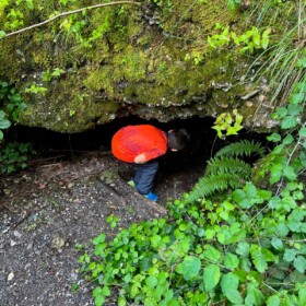 Der Eingang der Franzosenhöhle sieht unscheinbar aus ...