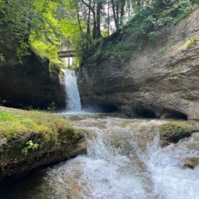 In der GKB-Geschichte liegt die Höhle des Panthers hinter dem Wasserfall (Band 7 - Die Höhle des Panthers)