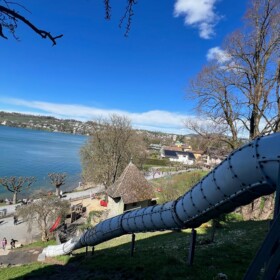 Die vermutlich längste kostenlose Rohrrutsche der Gegend